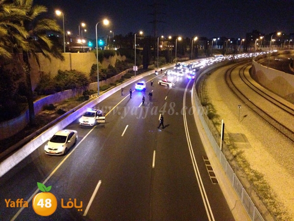 police searching fire ayalon (2).JPG